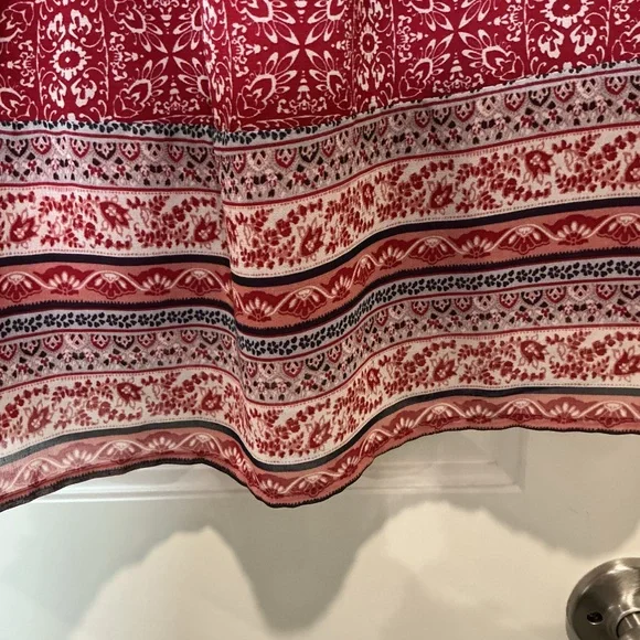 Knox Rose Red Patterned Dress With Tassels - Picture 5 of 6